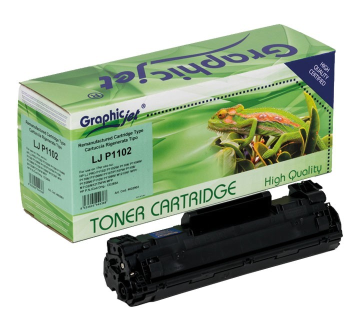 toner graphicjet hp ce285a negro