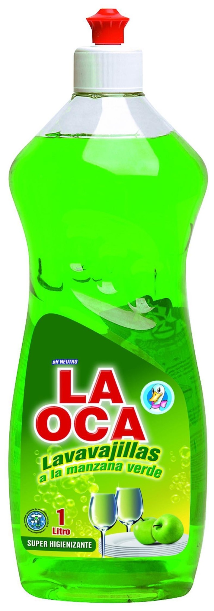 botella lavavajillas manual manzana 1l