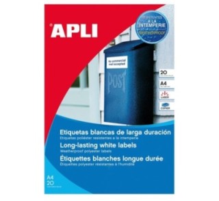 c. 20h etiq adh apli poliester 105x148mm bl