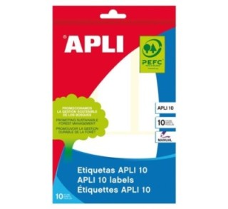 paq. 10h etiquetas adh apli 31x100mm blanco