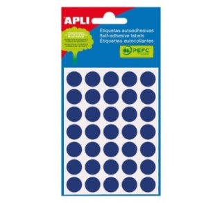 bl. 5h etiq adh apli diam 13mm azul