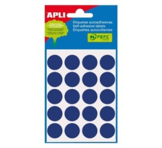bl. 5h etiq adh apli diam 19mm azul