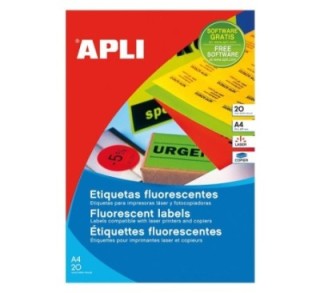 blister 20h. etiq. apli verde fluor 99.1x67.7