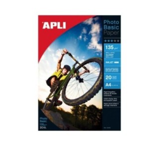 c. 20h papel foto apli glossy photobasic 140g a4