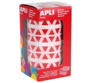 rollo gomets triangular apli 10.5mm rojo 4865
