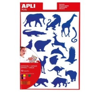 bolsa 12h gomets apli animales selva 10115