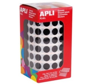 rollo gomets redondos apli 10.5mm negro 11482