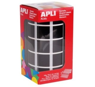 ro. gomets apli cuadrados 20x20mm negro