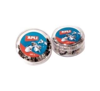 caja 100 chinchetas apli niqueladas 10mm
