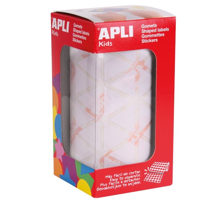 ro. gomets apli triangular 20mm blanco