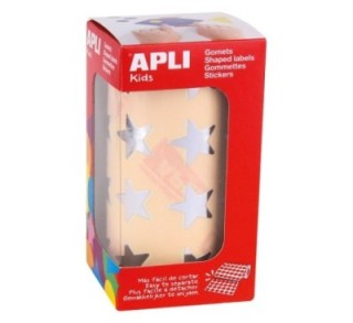 rollo gomets apli estrella grande plata 12045