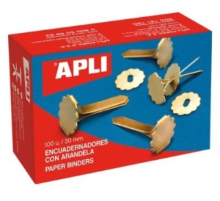 caja 100 encuad. apli metal c/arand. 30mm