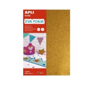 bolsa 4h. 21x29.7 goma eva purpurina apli surt.
