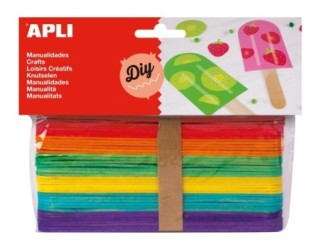 b. 40 palos madera apli 150x18mm colores stdo