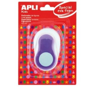 perforadora apli figura redonda lila 13301