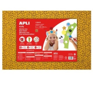 bolsa 3h goma eva apli impresa leopa 40x60cm 13410