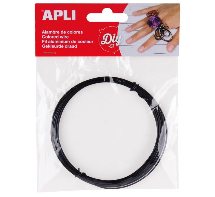 bolsa alambre negro apli 1.5mm x 5mts 14094