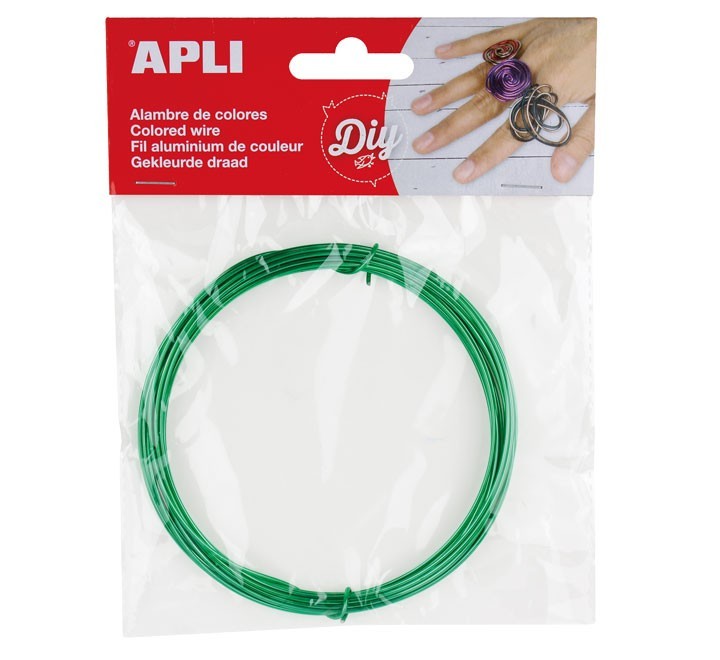 bolsa alambre verde apli 1.5mm x 5mts 14096