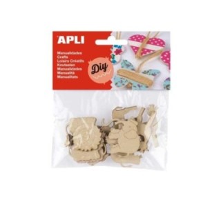 desc.  b. 12 pinzas piz apli animales 40mm