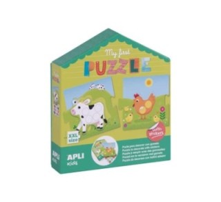 set 5 pz. xxl apli mi primer puzzle+pegat.