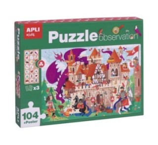 puzzle 104 pz. apli observacion castillo