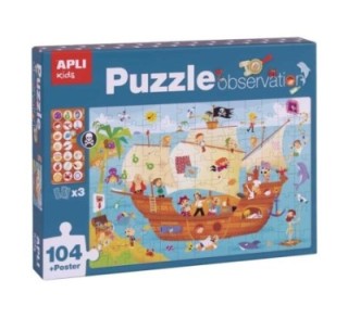 puzzle 104 pz. apli observacion pirata