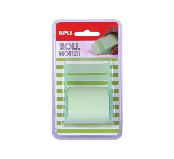 rollo disp. nota adh. apli 50mmx8m verde pastel