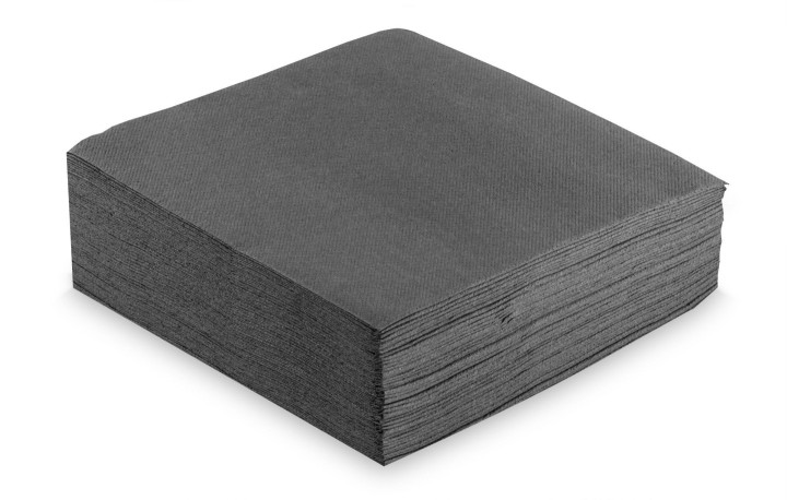 paq. 50 servilletas 2c nupik 40x40 negro