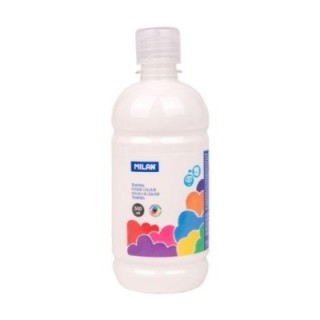 botella 500ml tempera blanca milan 03610