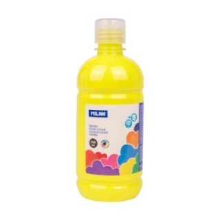 botella 500ml tempera amarillo limon milan 03619