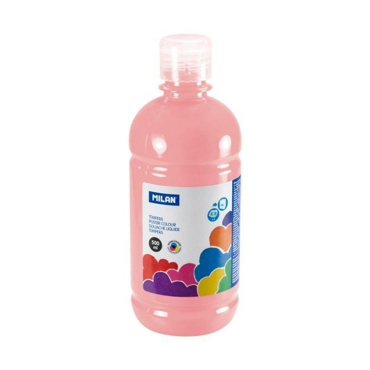 botella 500ml tempera rosa palido milan 03622