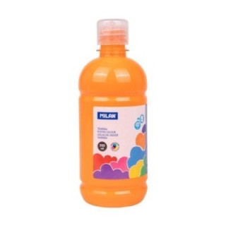 botella 500ml tempera naranja milan 03632