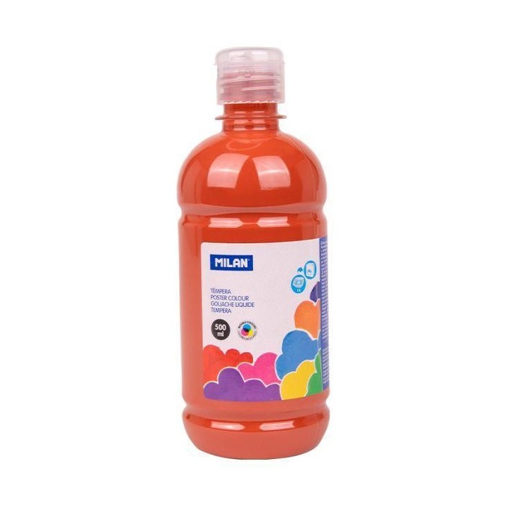 botella 500ml tempera marron milan 03670