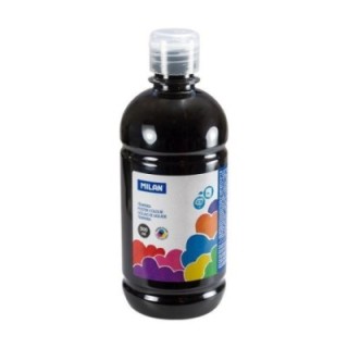 botella 500ml tempera negro milan 03680