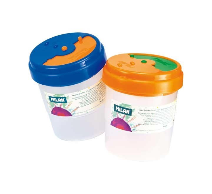 vaso milan limpieza pinceles 5951