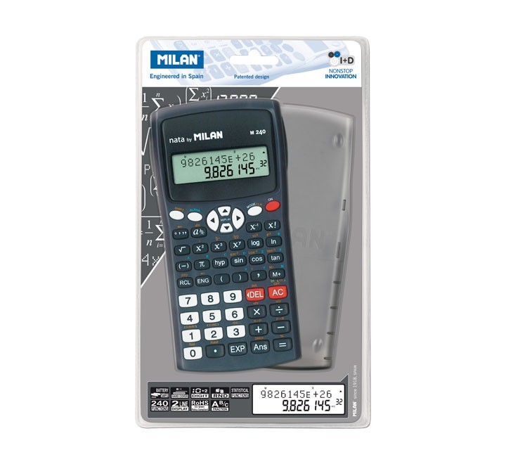 calculadora cient. 240 func. milan 159110kbl negra