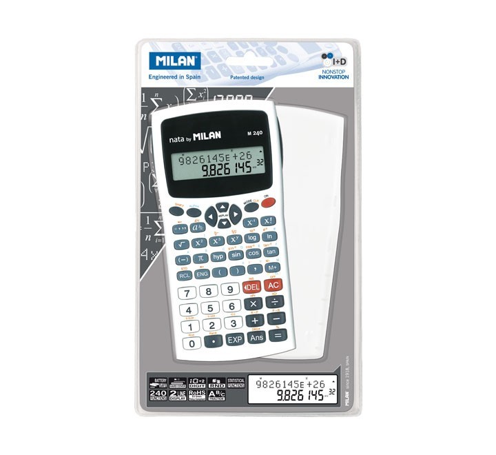 calculadora cient. 240 func. milan 159110wbl bl
