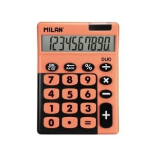 blister calculadora milan 10 dig. gr. duo naranja