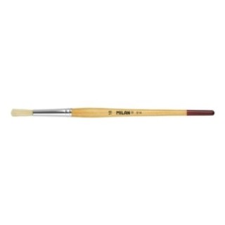 pincel milan 514 p.redonda m.corto no18