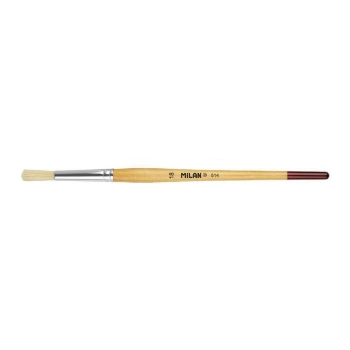 pincel milan 514 p.redonda m.corto no18
