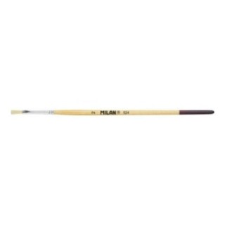 pincel milan 524 p.plana m.corto no2 0452402