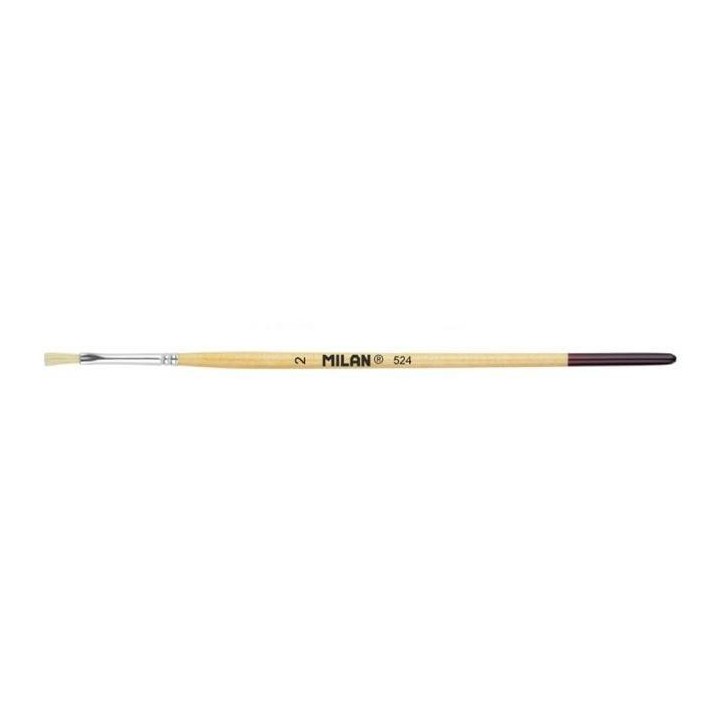 pincel milan 524 p.plana m.corto no2 0452402