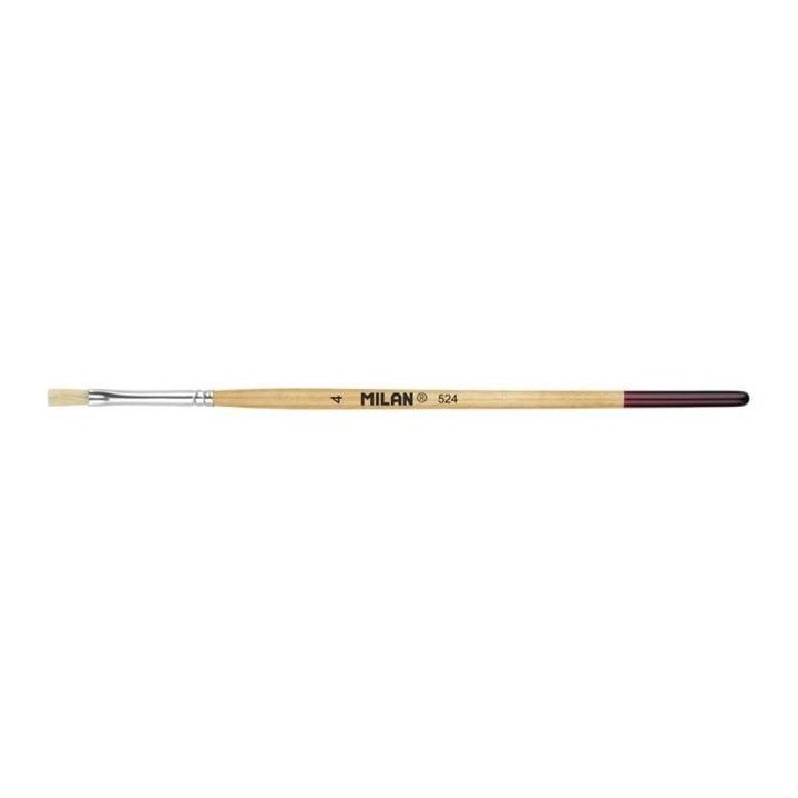 pincel milan 524 p.plana m.corto no4 0452404