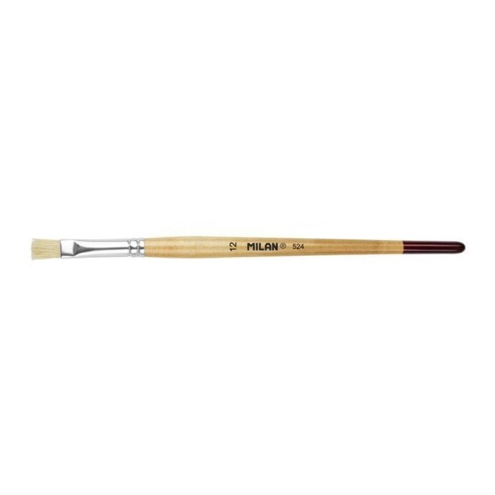 pincel milan 524 p.plana m.corto no12 0452412