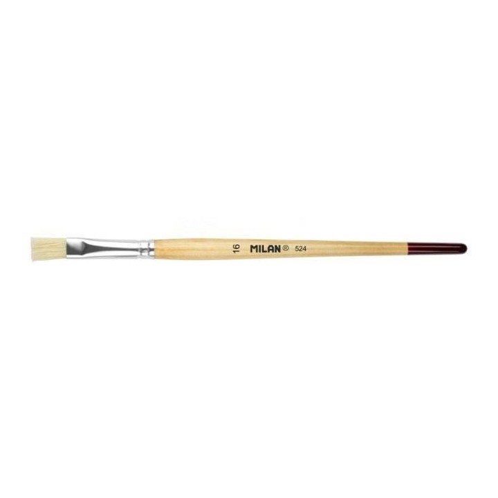 pincel milan 524 p.plana m.corto no16 0452416