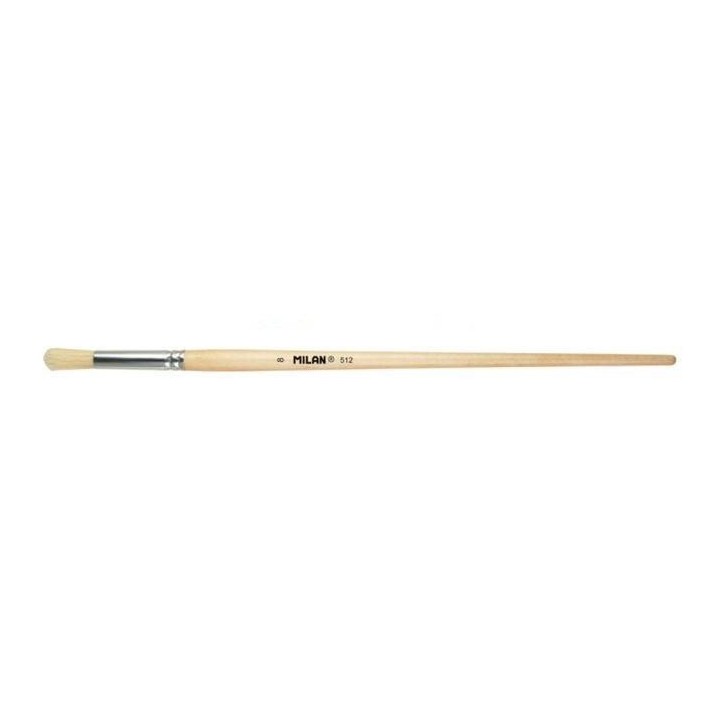 pincel milan serie 512 p.conica m.largo no8 80348