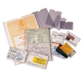 c.100 portacarnet esselte pvc 78x114mm