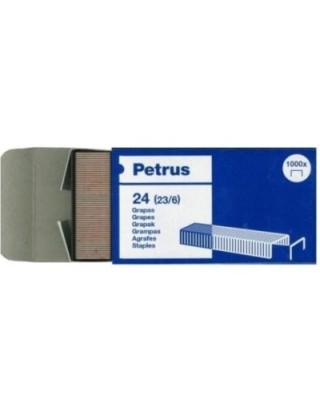 caja 1000 grapas petrus 24  23/6 cobre