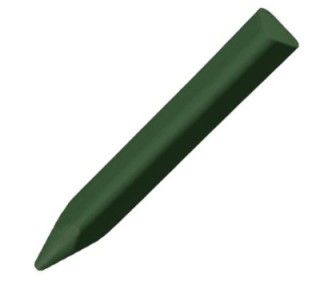 estuche 12 ceras jovicolor triwax 97312 verde osc.