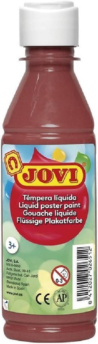 tempera liquida jovi 250ml marron